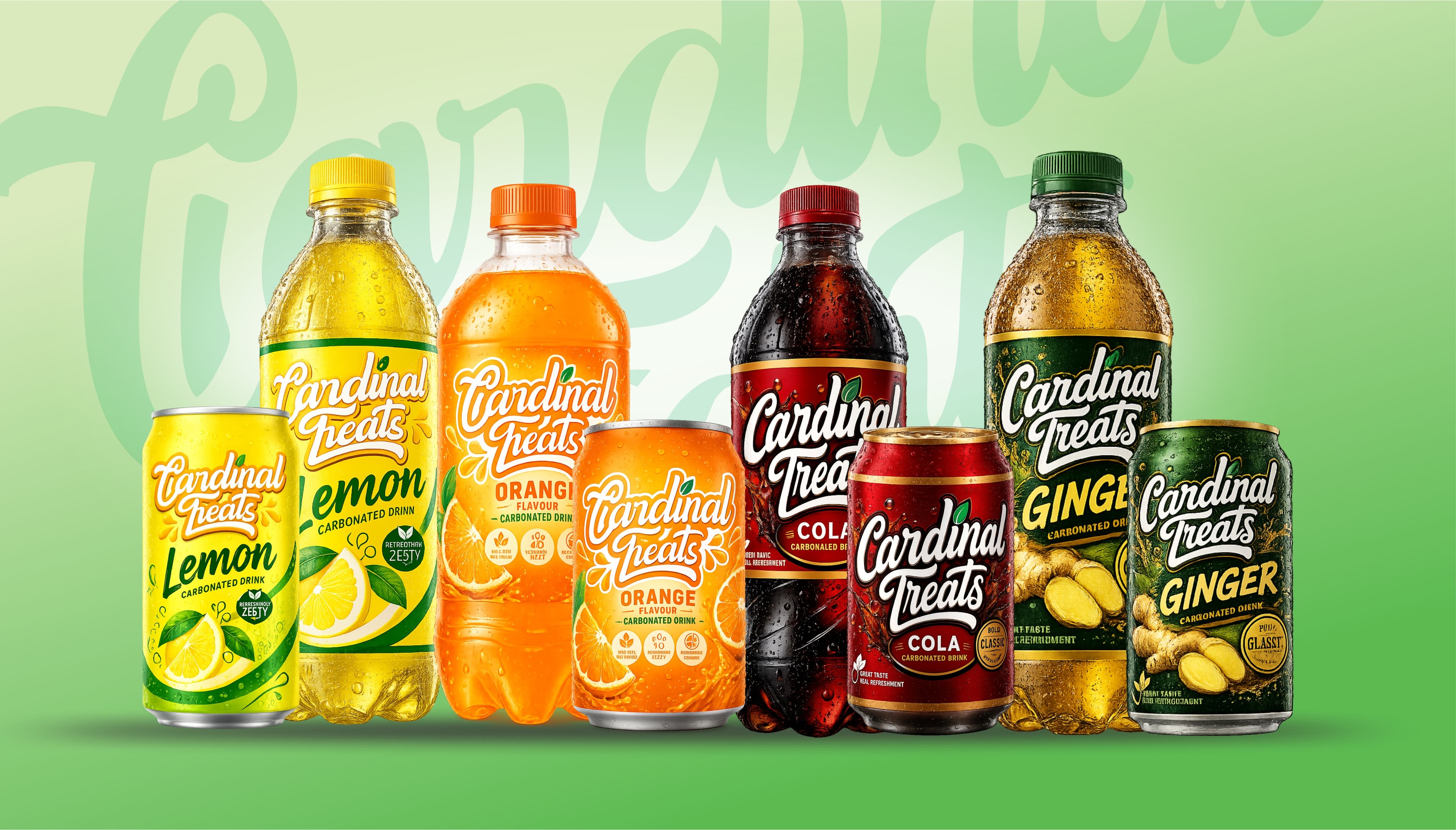 Cardinal Treats carbonated drinks